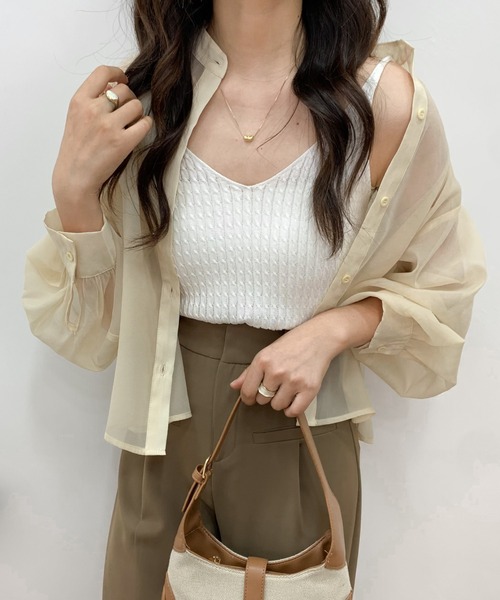 ABITOKYO（アビトーキョー）の「ノーカラーショート丈シアー