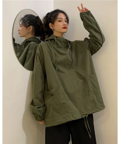 Ritzy（リッツィー）の「アノラックオーバーパーカー（マウンテンパーカー・レディース・カーキ/ブラック・M/L）」の21枚目の写真