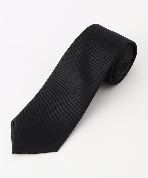 COMME CA ISM（コムサイズム）の「【シルク100％】ソリッド 無地 ネクタイ（ネクタイ・メンズ・ブラック/ネイビー・FREE）」の3枚目の写真