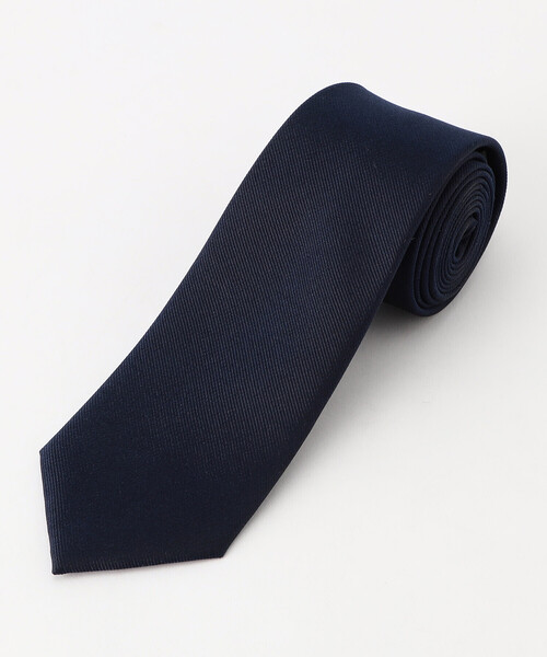 COMME CA ISM（コムサイズム）の「【シルク100％】ソリッド 無地 ネクタイ（ネクタイ・メンズ・ブラック/ネイビー・FREE）」の4枚目の写真