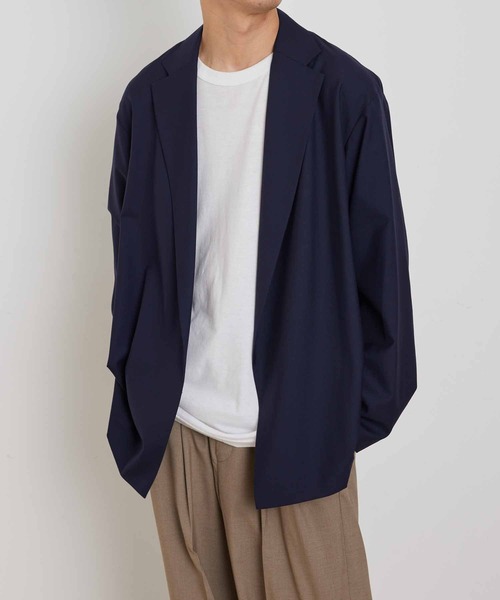 ADAM ET ROPE'（アダムエロペ）の「スーパーライト オーバー カーディガン ジャケット / 超軽量（その他アウター・メンズ・ブラック/ネイビー/グレー・M/L）」の16枚目の写真