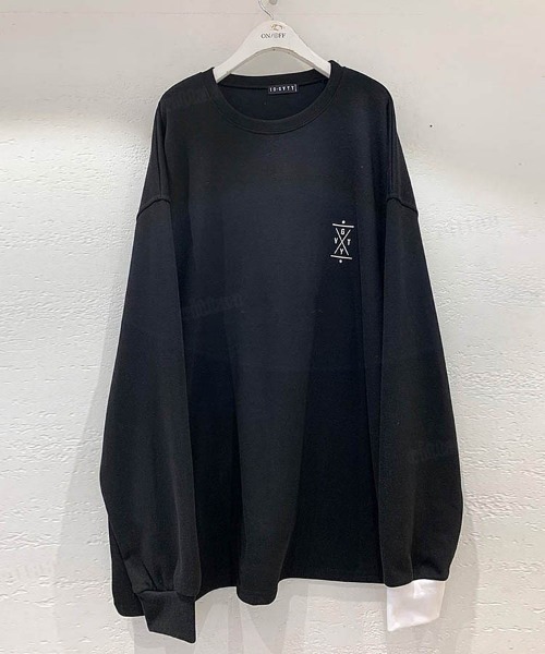 Dalfwin（ダールフィン）の「DECEMラベル配色ビッグ長袖Tシャツオーバーサイズ（Tシャツ/カットソー・レディース・ホワイト/ブラック・FREE）」の8枚目の写真