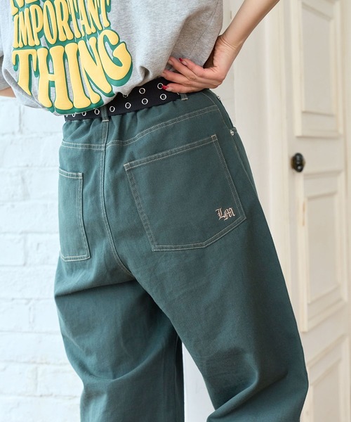 PBLIM（ページボーイリム）の「PAGEBOYLIM/タックワイドパンツ（その他パンツ・レディース・グリーン/ブラック/ベージュ・LARGE/MEDIUM）」の19枚目の写真