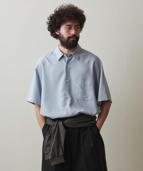 Steven Alan DRAPE REGULAR LOOSE シャツ　グレー Steven Alan（スティーブンアラン）の「＜Steven Alan＞ DRAPE