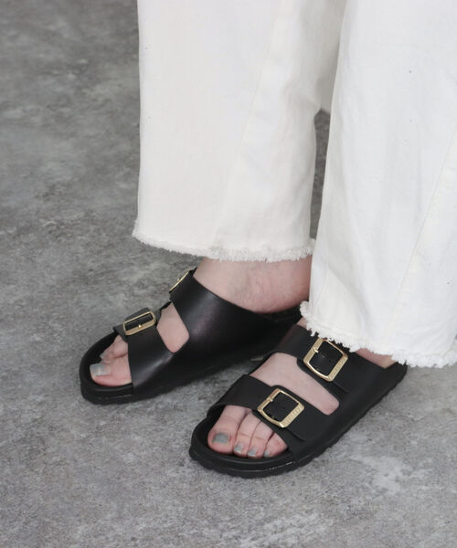 PLAKTON（プラクトン）の「【PLAKTON/プラクトン】マッドカラー2ベルトサンダル（サンダル・レディース・ホワイト/ブラック・37）」の11枚目の写真