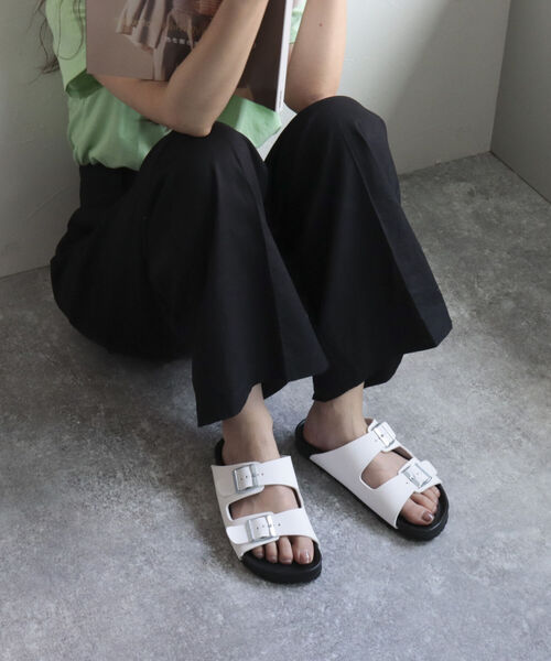 PLAKTON（プラクトン）の「【PLAKTON/プラクトン】マッドカラー2ベルトサンダル（サンダル・レディース・ホワイト/ブラック・37）」の13枚目の写真