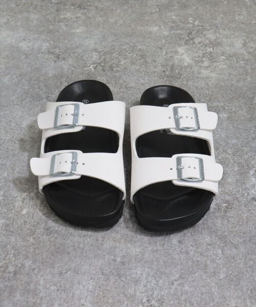 PLAKTON（プラクトン）の「【PLAKTON/プラクトン】マッドカラー2ベルトサンダル（サンダル・レディース・ホワイト/ブラック・37）」の10枚目の写真
