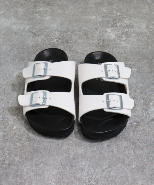 PLAKTON（プラクトン）の「【PLAKTON/プラクトン】マッドカラー2ベルトサンダル（サンダル・レディース・ホワイト/ブラック・37）」の21枚目の写真