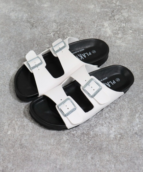 PLAKTON（プラクトン）の「【PLAKTON/プラクトン】マッドカラー2ベルトサンダル（サンダル・レディース・ホワイト/ブラック・37）」の20枚目の写真