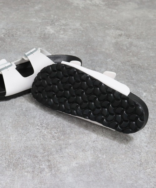 PLAKTON（プラクトン）の「【PLAKTON/プラクトン】マッドカラー2ベルトサンダル（サンダル・レディース・ホワイト/ブラック・37）」の16枚目の写真