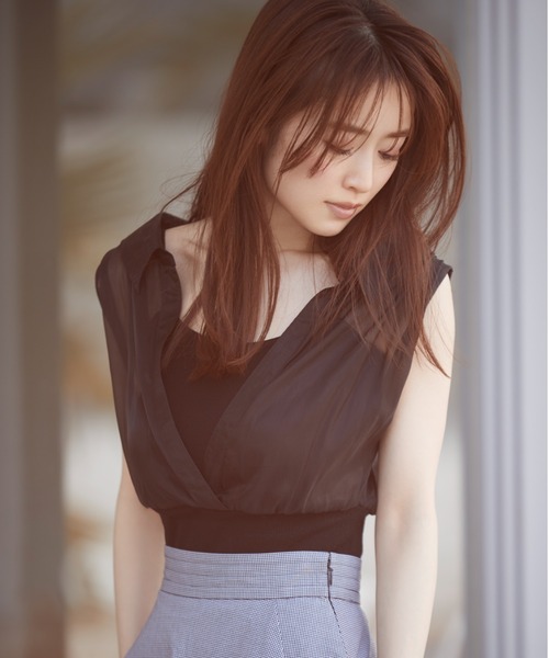 snidel  ドッキングニットトップス SALE／40%OFF】SNIDEL ドッキングニットトップス スナイデル トップス