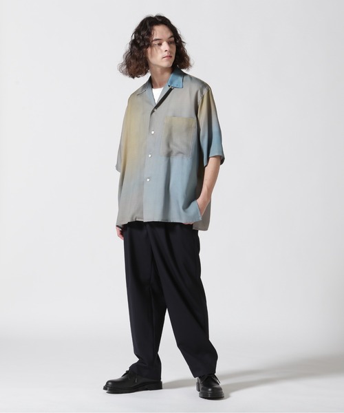YOKE（ヨーク）の「YOKE/ヨーク/PRINTED OPEN COLLAR SHIRT(YK23SS0476SH)（シャツ/ブラウス・メンズ・ネイビー/ブルー・2）」の5枚目の写真
