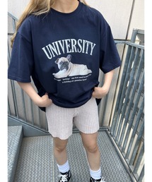 WC | PUGプリントTシャツ(Tシャツ/カットソー)