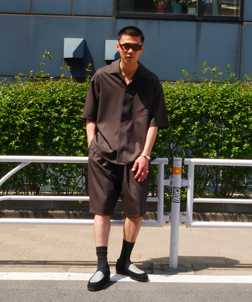 lownn(ローン)の「【LOWNN / ローン】MINIMAL SHIRT SHORT SLEEVES(シャツ/ブラウス・メンズ・ブラック/ブラウン・46)」の15枚目の写真