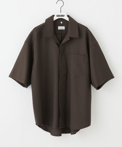 lownn(ローン)の「【LOWNN / ローン】MINIMAL SHIRT SHORT SLEEVES(シャツ/ブラウス・メンズ・ブラック/ブラウン・46)」の16枚目の写真
