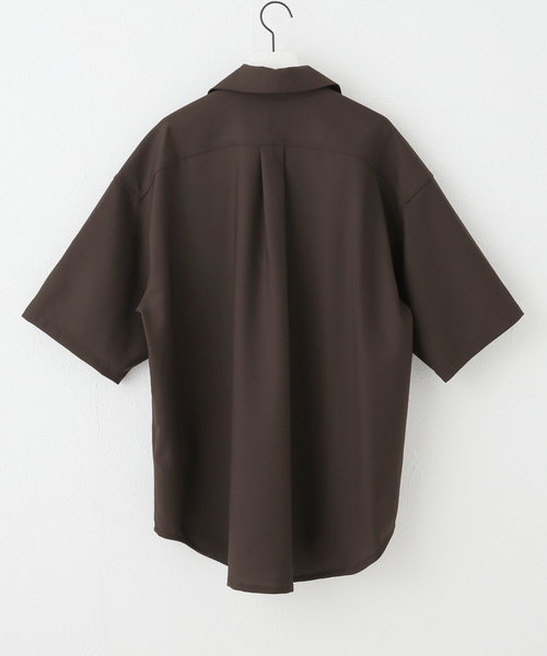 lownn(ローン)の「【LOWNN / ローン】MINIMAL SHIRT SHORT SLEEVES(シャツ/ブラウス・メンズ・ブラック/ブラウン・46)」の6枚目の写真