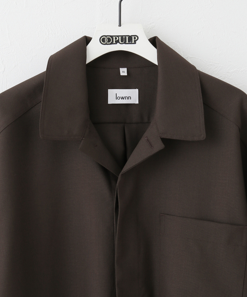 lownn(ローン)の「【LOWNN / ローン】MINIMAL SHIRT SHORT SLEEVES(シャツ/ブラウス・メンズ・ブラック/ブラウン・46)」の19枚目の写真