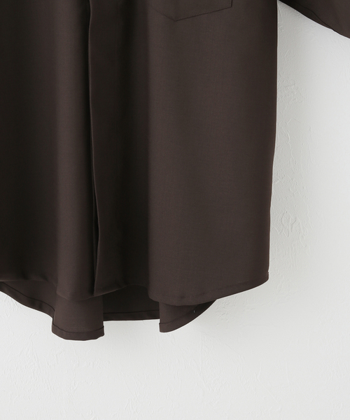 lownn(ローン)の「【LOWNN / ローン】MINIMAL SHIRT SHORT SLEEVES(シャツ/ブラウス・メンズ・ブラック/ブラウン・46)」の20枚目の写真