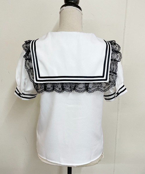 半袖ラインセーラーブラウス（シャツ/ブラウス）｜MA*RS