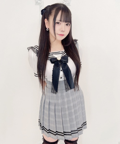 半袖ラインセーラーブラウス（シャツ/ブラウス）｜MA*RS