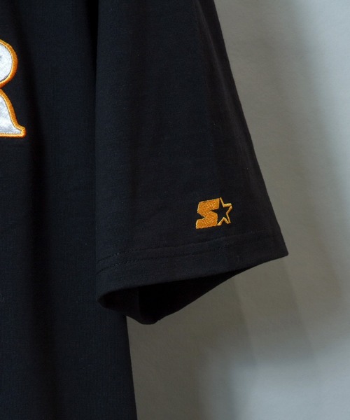 STARTER(スターター)の「STARTER-ハーフジップ衿配色Tシャツ(Tシャツ/カットソー・メンズ・ブラック/ベージュ・L/XL)」の5枚目の写真