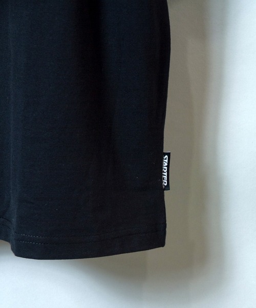 STARTER(スターター)の「STARTER-ハーフジップ衿配色Tシャツ(Tシャツ/カットソー・メンズ・ブラック/ベージュ・L/XL)」の6枚目の写真