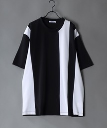 amundsen cloth switching T-shirt /梨地 切り替え Tシャツ