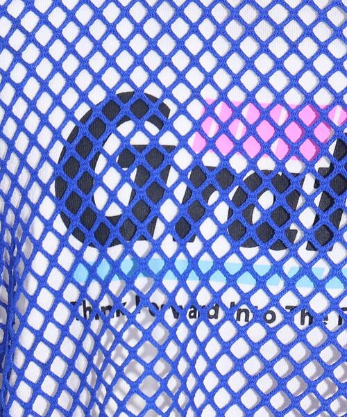 PINK-latte（ピンクラテ）の「◆【セットアイテム】Y2K気分♪カットメッシュ+タンクトップセット（その他トップス・キッズ・ブルー/ブラック/黄緑系・14/16/15 ）」の6枚目の写真