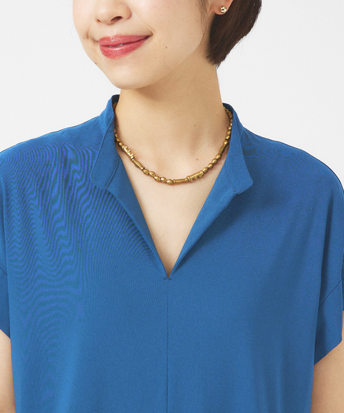 qualite（カリテ）の「ウエストタックワンピース（ワンピース・レディース・ベージュ/チャコールグレー/ブルー・38/36）」の9枚目の写真