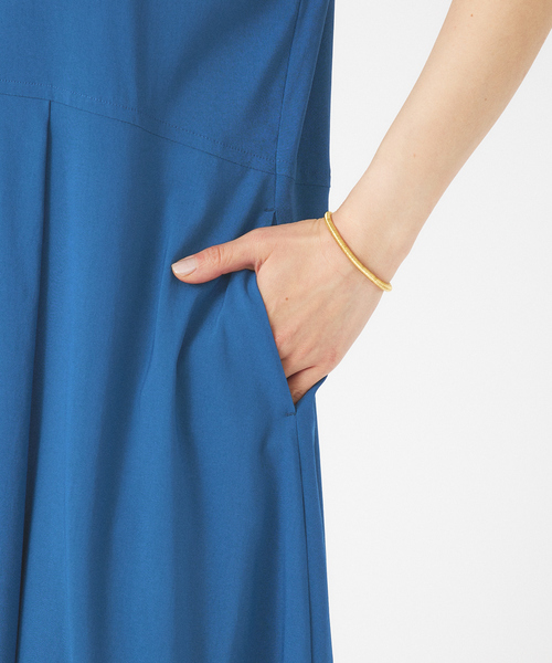 qualite（カリテ）の「ウエストタックワンピース（ワンピース・レディース・ベージュ/チャコールグレー/ブルー・38/36）」の11枚目の写真