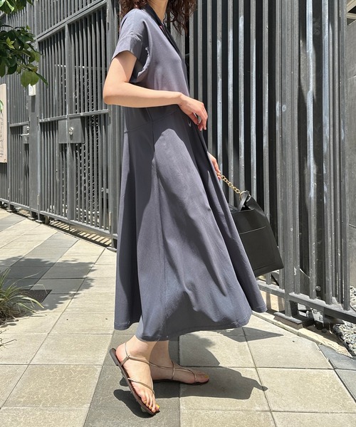 qualite（カリテ）の「ウエストタックワンピース（ワンピース・レディース・ベージュ/チャコールグレー/ブルー・38/36）」の18枚目の写真