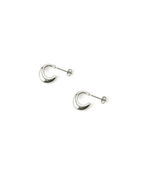 ADAM ET ROPE'（アダムエロペ）の「【LES BIJOUX】メタルフープ＆パールセットピアス（ピアス（両耳用）・レディース・シルバー/ゴールド・FREE）」の9枚目の写真