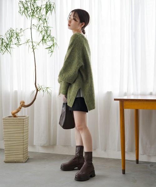 Kastane（カスタネ）の「【SET UP対応】カルゼタックショートパンツ（その他パンツ・レディース・ブラック/ブラウン/グレー・FREE）」の5枚目の写真