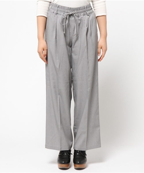 CIAOPANIC TYPY（チャオパニックティピー）の「TRセンタープレスワイドパンツ（その他パンツ・レディース・グレー/ネイビー・MEDIUM/SMALL）」の3枚目の写真