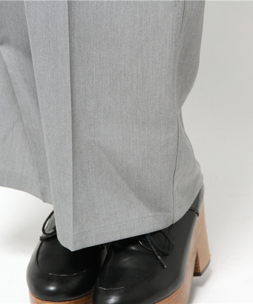 CIAOPANIC TYPY（チャオパニックティピー）の「TRセンタープレスワイドパンツ（その他パンツ・レディース・グレー/ネイビー・MEDIUM/SMALL）」の9枚目の写真