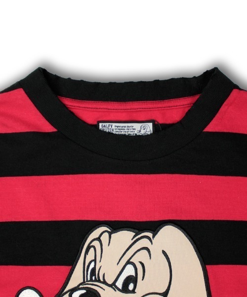 ☆美品☆ガルフィー ビリビリボーダーロングスリー ブTシャツ　長袖 GALFY (ガルフィー) ビリビリボーダー ロンTee BLACK/GRAY