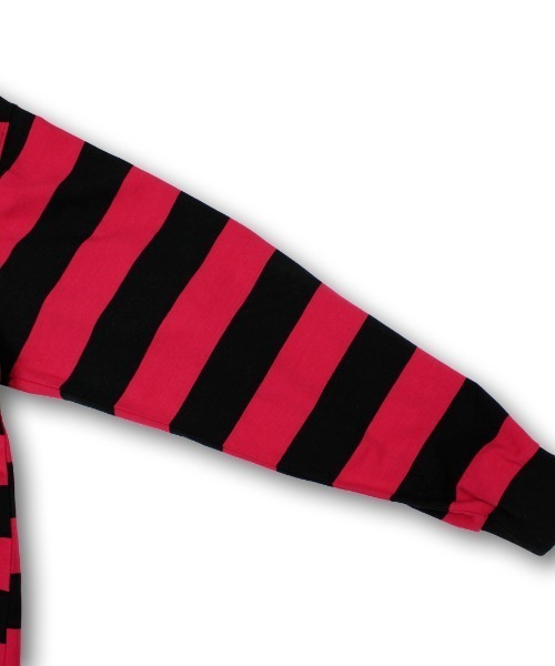 ガルフィー ビリビリボーダーロンT 赤黒 GALFY (ガルフィー) ビリビリボーダー ロンTee RED/BLACK
