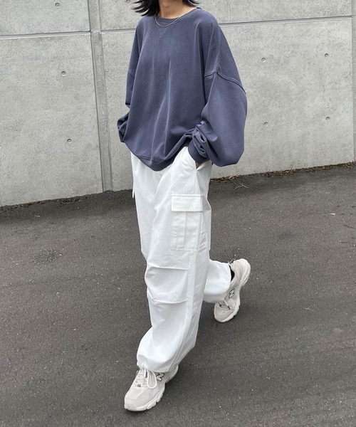 Chillfar(チルファー)の「ピグメントカラースウェット(スウェット・レディース・ピンク/アイボリー/ネイビー/ブラック/ブルー・FREE)」の8枚目の写真