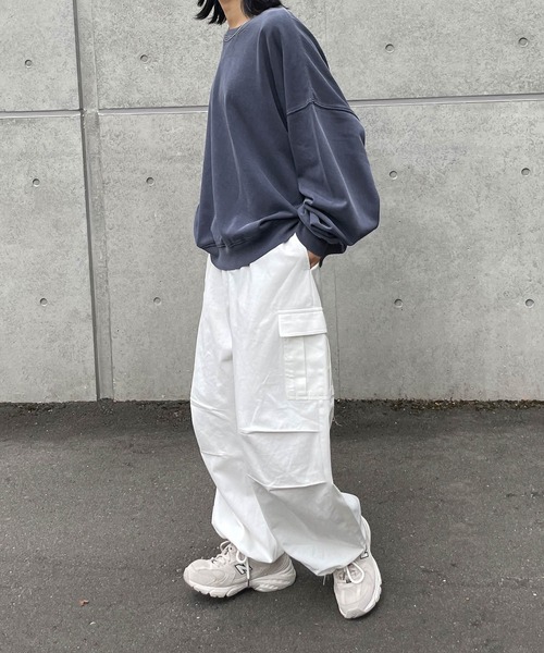 Chillfar(チルファー)の「ピグメントカラースウェット(スウェット・レディース・ピンク/アイボリー/ネイビー/ブラック/ブルー・FREE)」の9枚目の写真