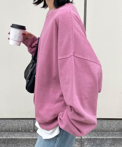 Chillfar(チルファー)の「ピグメントカラースウェット(スウェット・レディース・ピンク/アイボリー/ネイビー/ブラック/ブルー・FREE)」の19枚目の写真