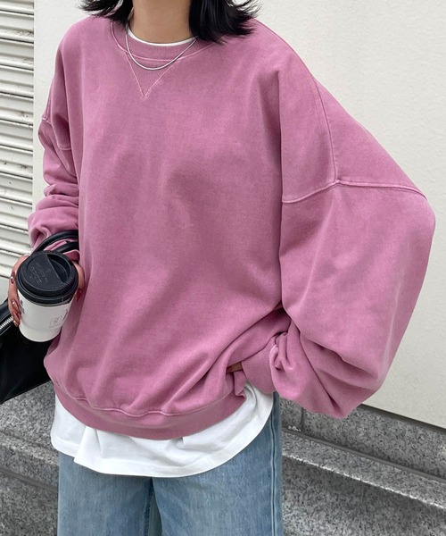 Chillfar(チルファー)の「ピグメントカラースウェット(スウェット・レディース・ピンク/アイボリー/ネイビー/ブラック/ブルー・FREE)」の20枚目の写真