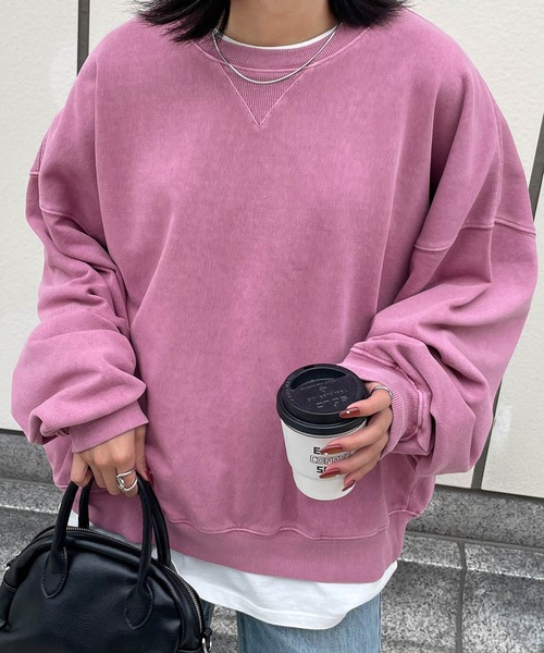 Chillfar(チルファー)の「ピグメントカラースウェット(スウェット・レディース・ピンク/アイボリー/ネイビー/ブラック/ブルー・FREE)」の21枚目の写真
