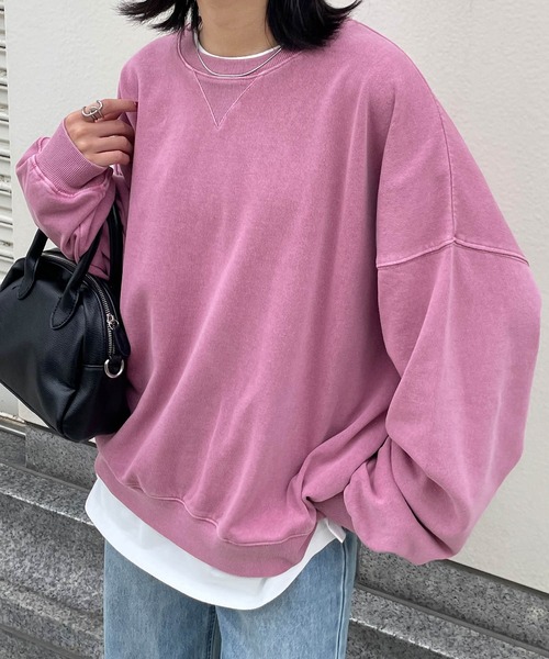 Chillfar(チルファー)の「ピグメントカラースウェット(スウェット・レディース・ピンク/アイボリー/ネイビー/ブラック/ブルー・FREE)」の22枚目の写真