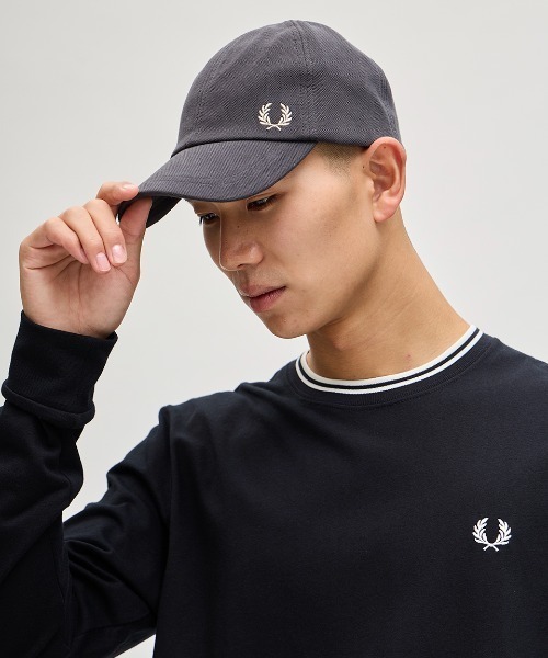 ■FRED PERRY■フレッドペリー / Pique Classic Cap Classic Pique Cap - Navy / Shaded Stone | Accessories | Hats