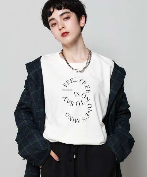 PAGEBOY（ページボーイ）の「サークルロゴロンT（Tシャツ/カットソー・レディース・ブラック/オフホワイト・FREE）」の10枚目の写真