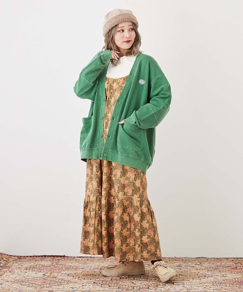 CUBE SUGAR（キューブシュガー）の「インドコットン総柄ティアードキャミワンピース（ワンピース・レディース・ブルー/レッド/イエロー・M）」の6枚目の写真