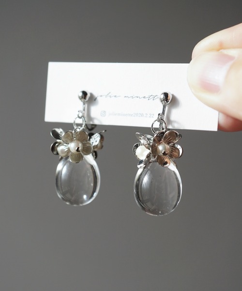 CERCA(チェルカ)の「jolie minette/お花デザイン シルバー イヤリング(イヤリング・レディース・A/B・FREE)」の7枚目の写真