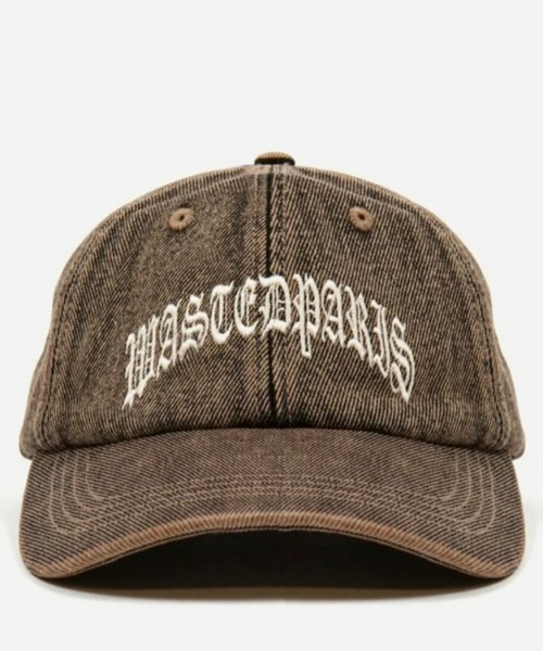 WASTED PARIS（ウェイステッドパリス）の「ストリートブランド WASTED PARIS ウェイステッド パリス CASQUETTE OSHYN SNOW DENIM キャップ デニムキャップ ロゴキャップ グランジキャップ 帽子 ストリートファッション（キャップ・メンズ・グレー/ブラウン・ONE SIZE）」の10枚目の写真
