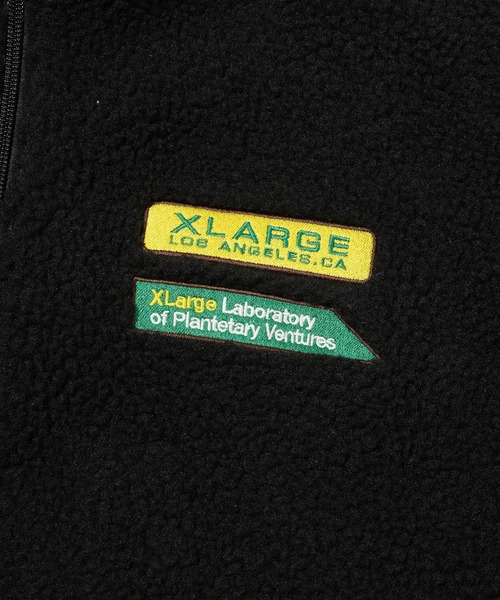 XLARGE（エクストララージ）の「PANELED BOA FLEECE JACKET（ブルゾン・メンズ・ブラック/オリーブ/ブラウン・XL/L/M/S）」の10枚目の写真