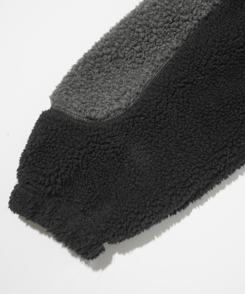 XLARGE（エクストララージ）の「PANELED BOA FLEECE JACKET（ブルゾン・メンズ・ブラック/オリーブ/ブラウン・XL/L/M/S）」の14枚目の写真